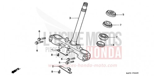 STEERING STEM NX125K de 1989